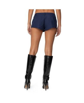 Women's Harrison Pinstripe Micro Shorts