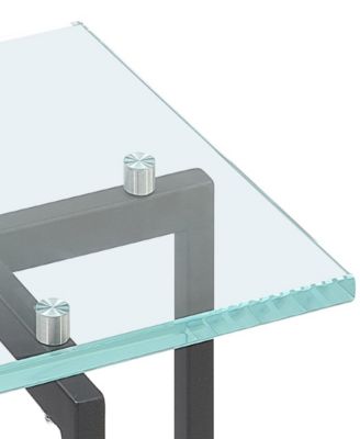 Emila 14" Square Glass Mix and Match Martini Table