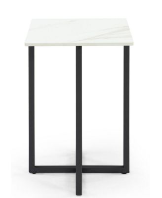 Emila 14" Square Sintered Stone Mix and Match Martini Table