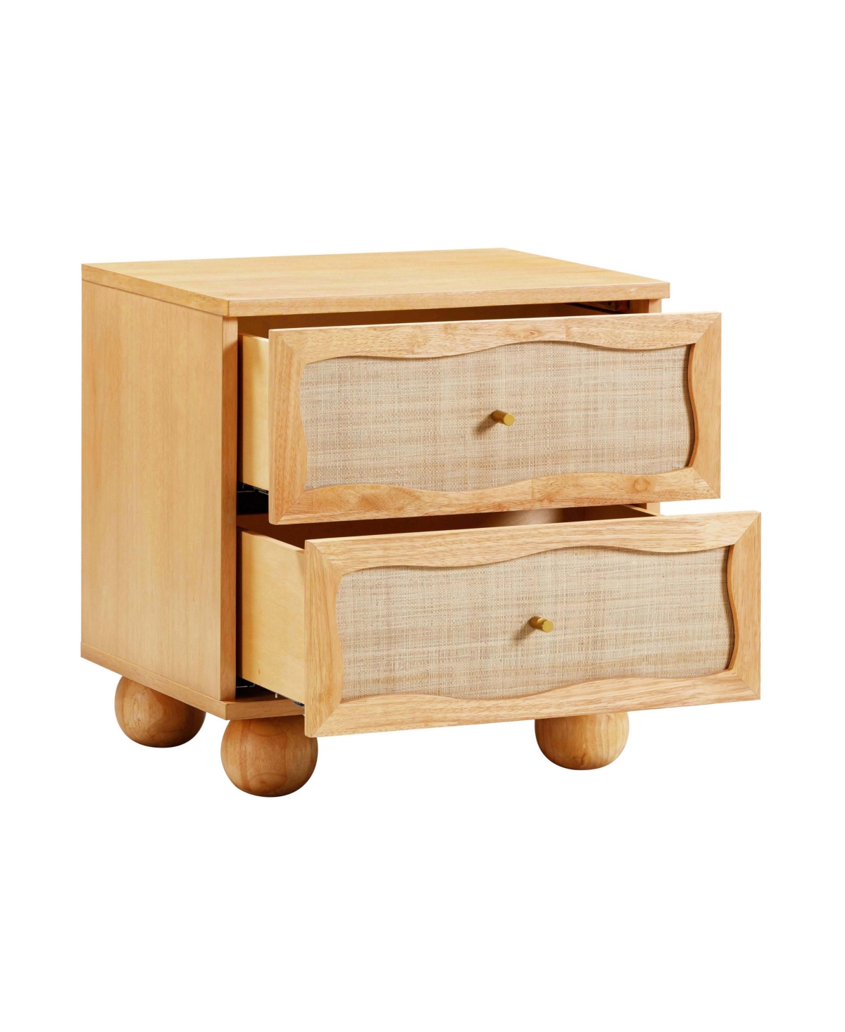 Tov Furniture 17" Wood Nightstand In Natural