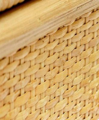 16.9" Rattan Nightstand