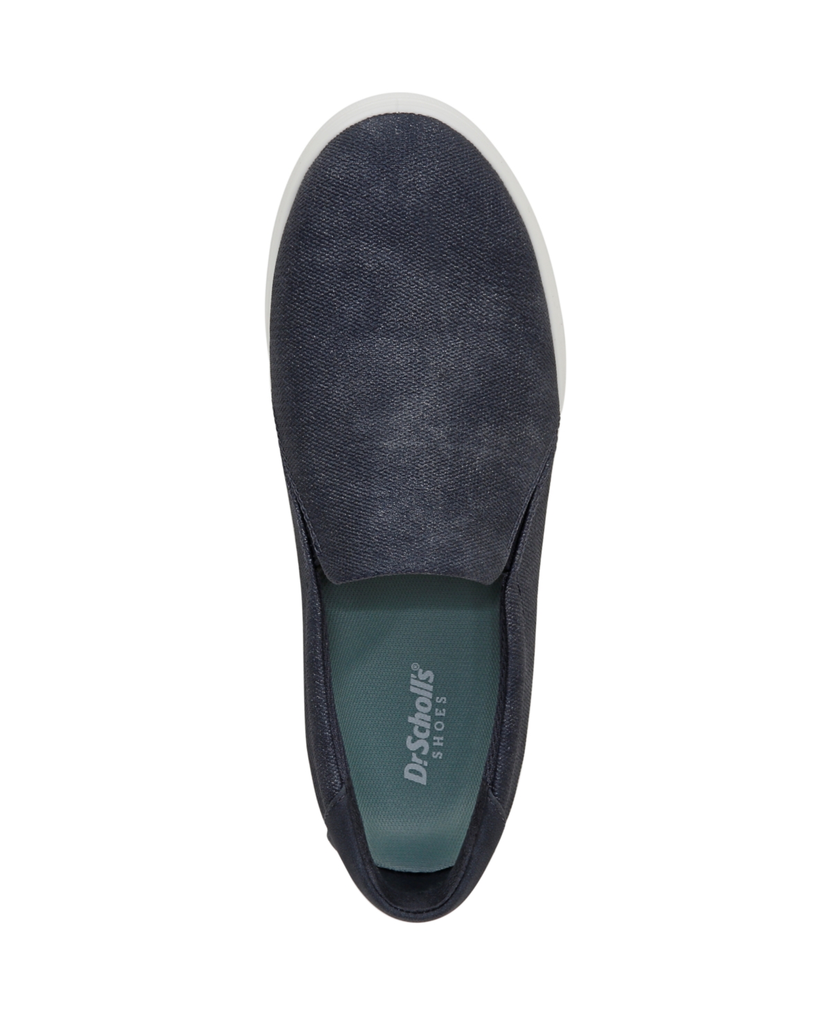 Shop Dr. Scholl's Women's Madison Cloud Slip On Sneakers In Oxide Blue Faux Leather