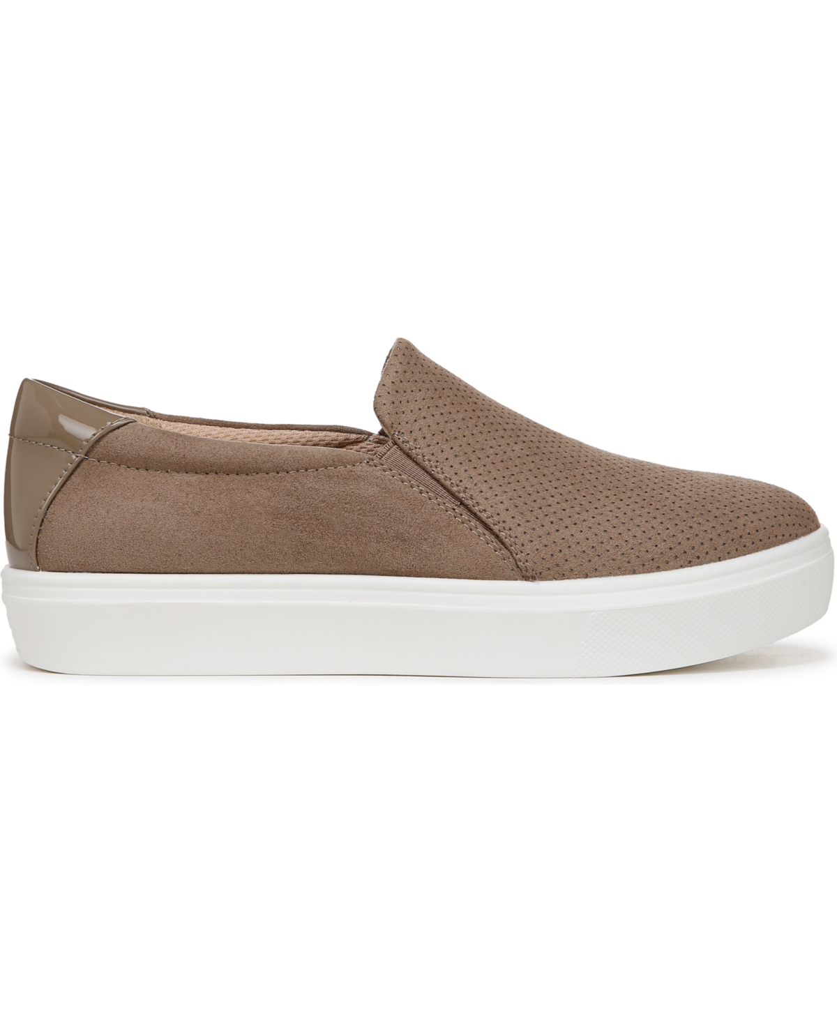 Shop Dr. Scholl's Women's Madison Cloud Slip On Sneakers In Mocha Taupe Microfiber
