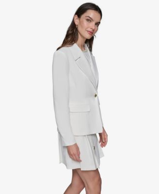 Women's Notched-Lapel Single-Button Blazer