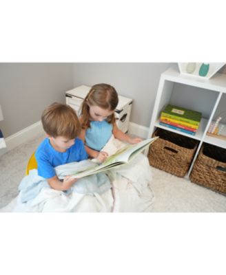 Toddler Triangles and Mint Oversized Bamboo Muslin Quilted Blanket