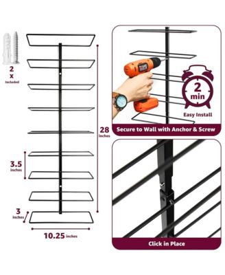 Wall Mount Wine Rack - 27 Level Wine Rack Wall Mounted for Wine Bottles