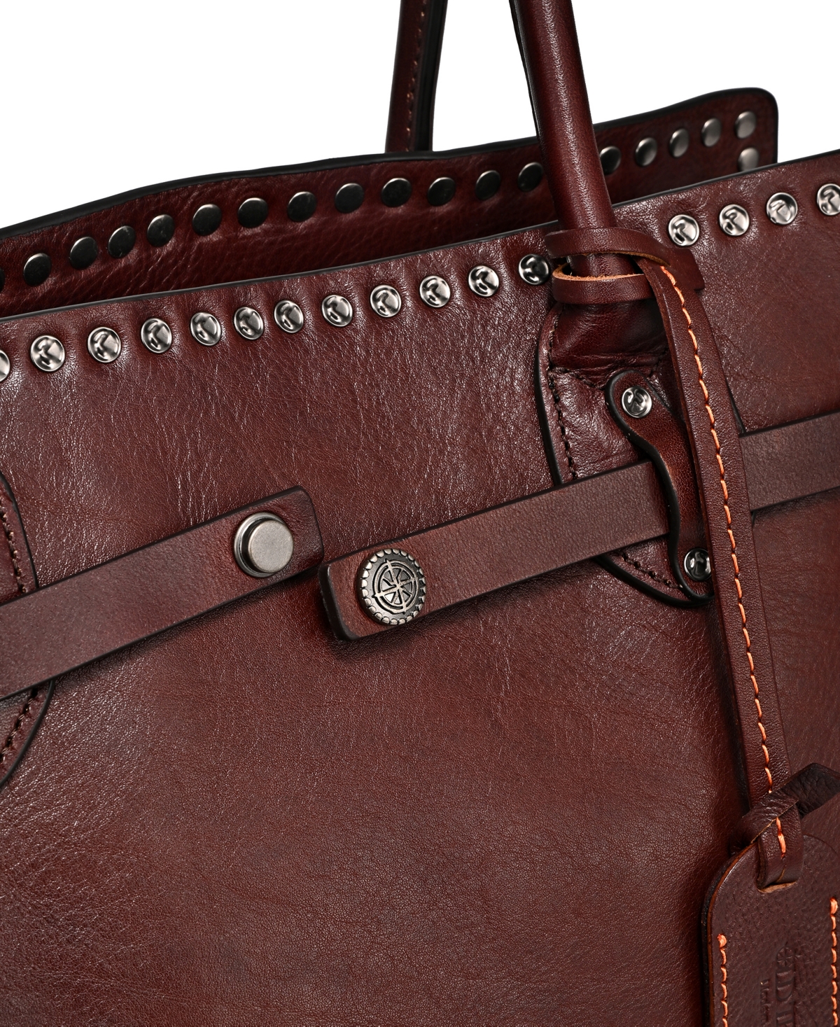 Old Trend Westland Leather Satchel Bag In Coffee