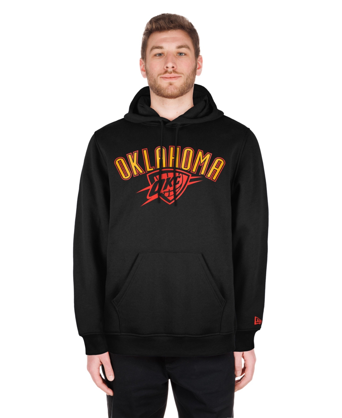 New Era Men'sOklahoma City Thunder 2024/25 City Edition Pullover Hoodie - Black