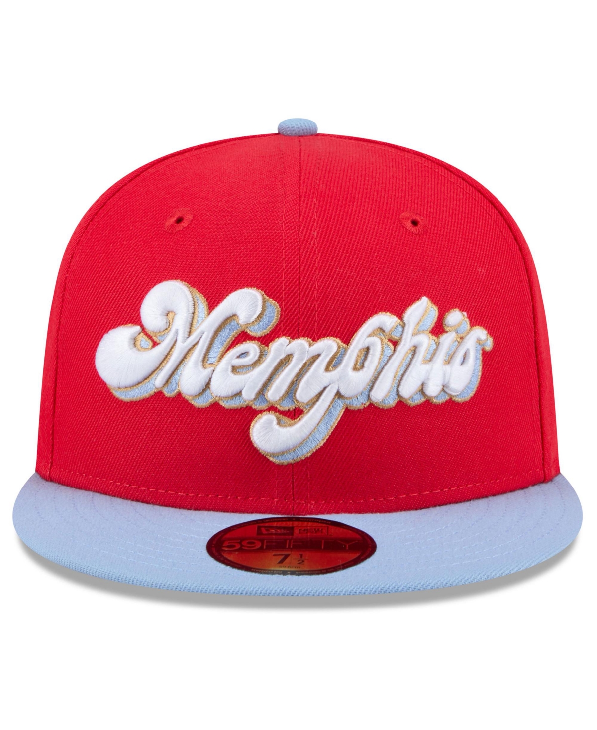 New Era Men'sMemphis Grizzlies 2024/25 City Edition 59FIFTY Fitted Hat - Red