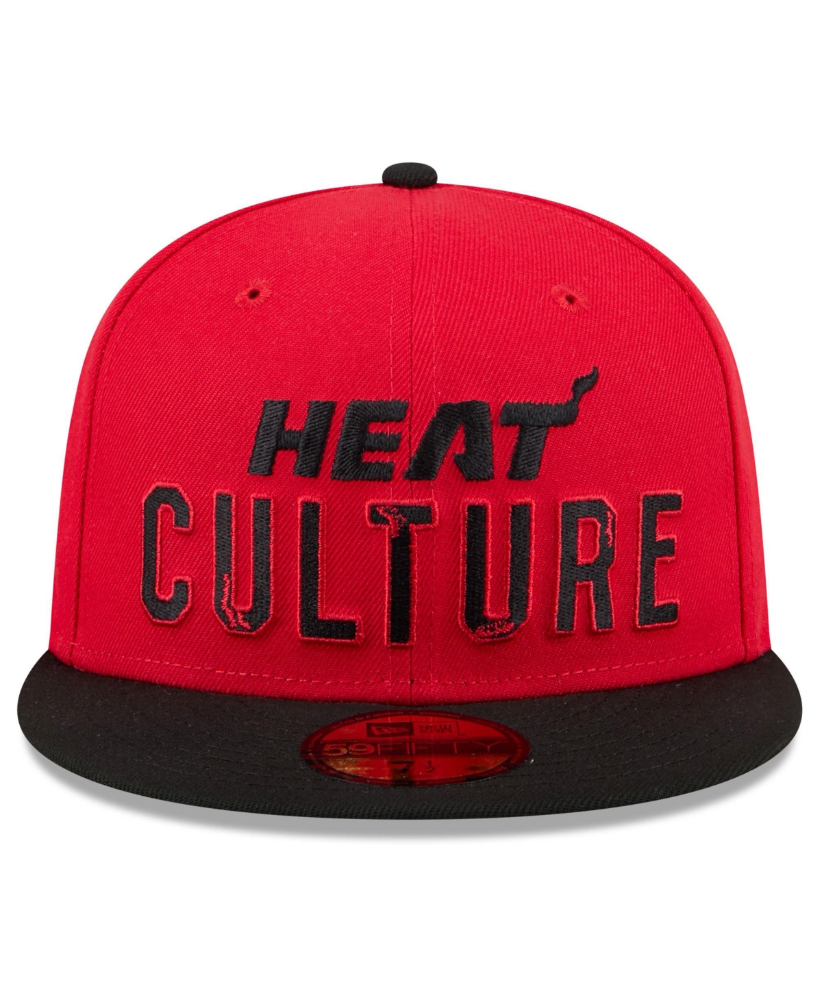 New Era Men'sMiami Heat 2024/25 City Edition 59FIFTY Fitted Hat - Red