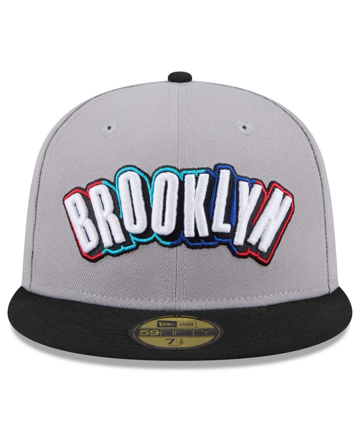 New Era Men'sBrooklyn Nets 2024/25 City Edition 59FIFTY Fitted Hat - Gray