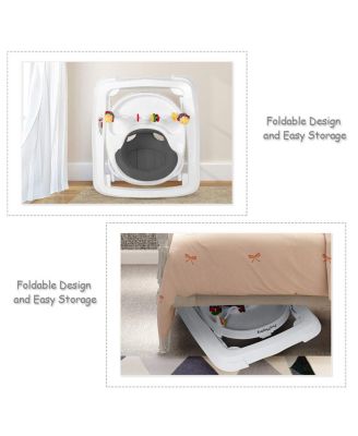 Adjustable Height Removable Folding Portable Baby Walker