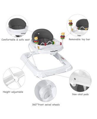 Adjustable Height Removable Folding Portable Baby Walker