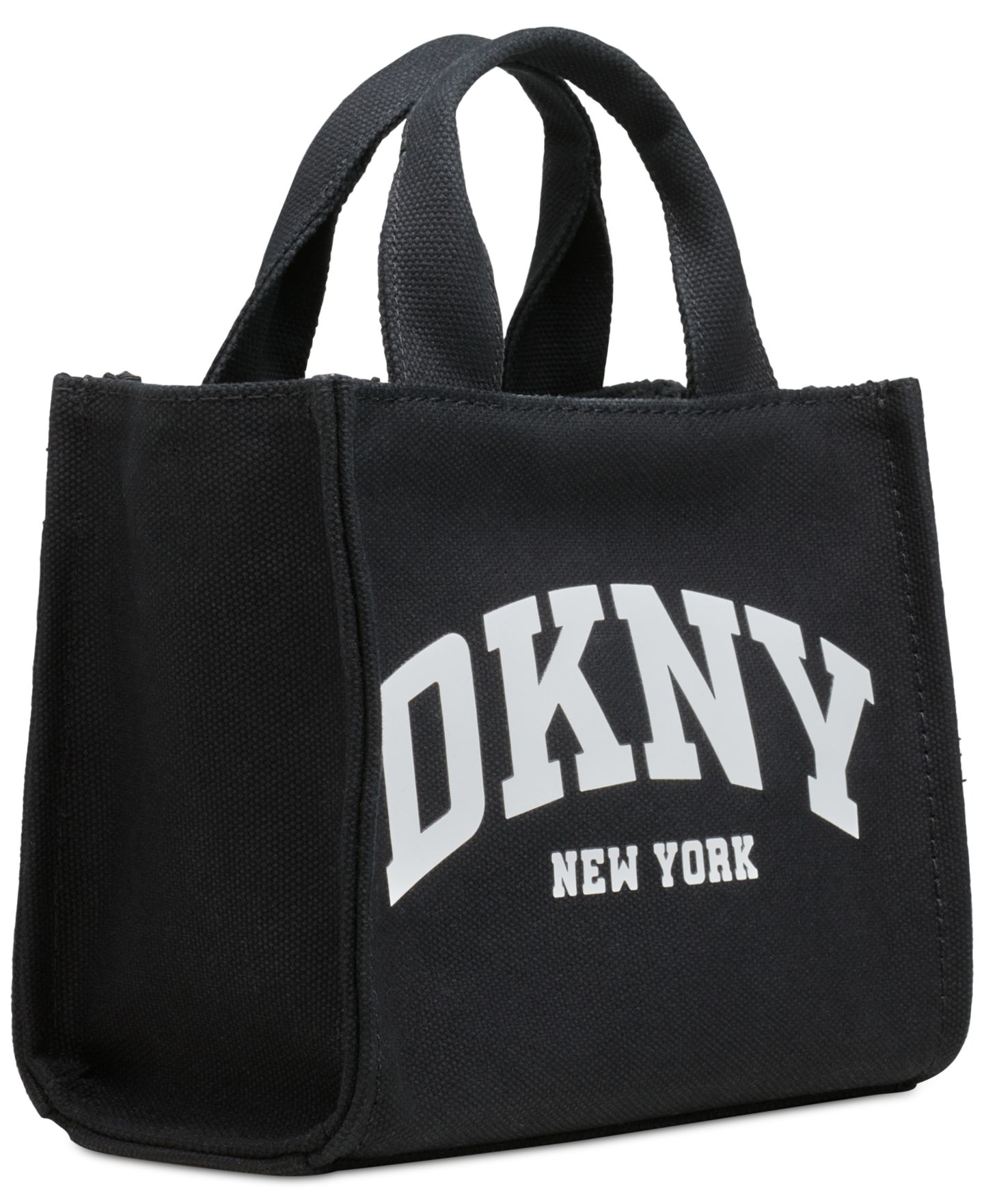 Женская сумка DKNY Hadlee Logo Small, цвет: Чёрный / Серебряный — фото 2