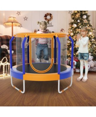 Mini Trampoline with Enclosure and Heavy-duty Metal Frame