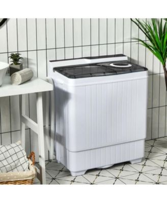 26 Pound Portable Semi-automatic Washing Machine with Built-in Drain Pump