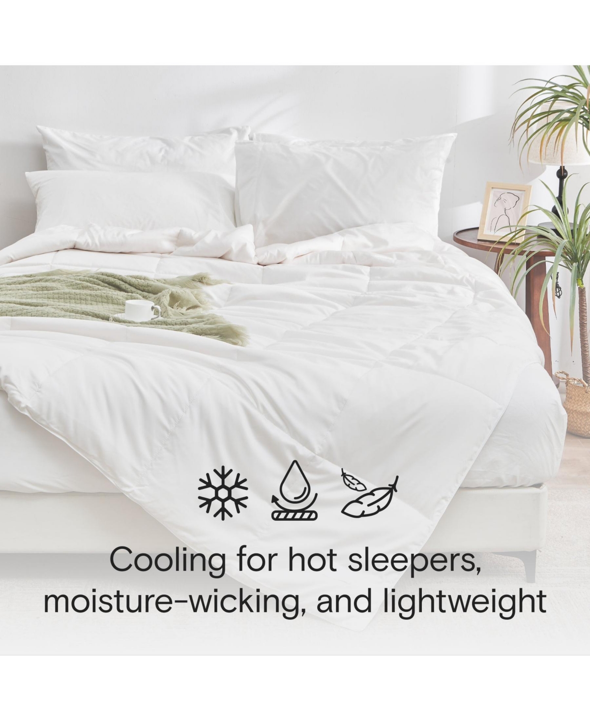 Doz by Sijo Doz All Season Bamboo Viscose Comforter, Breathable, Lightweight