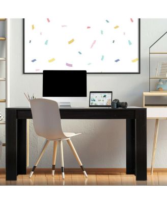 63 Inch Rectangular Modern Dining Kitchen Table for 6 People