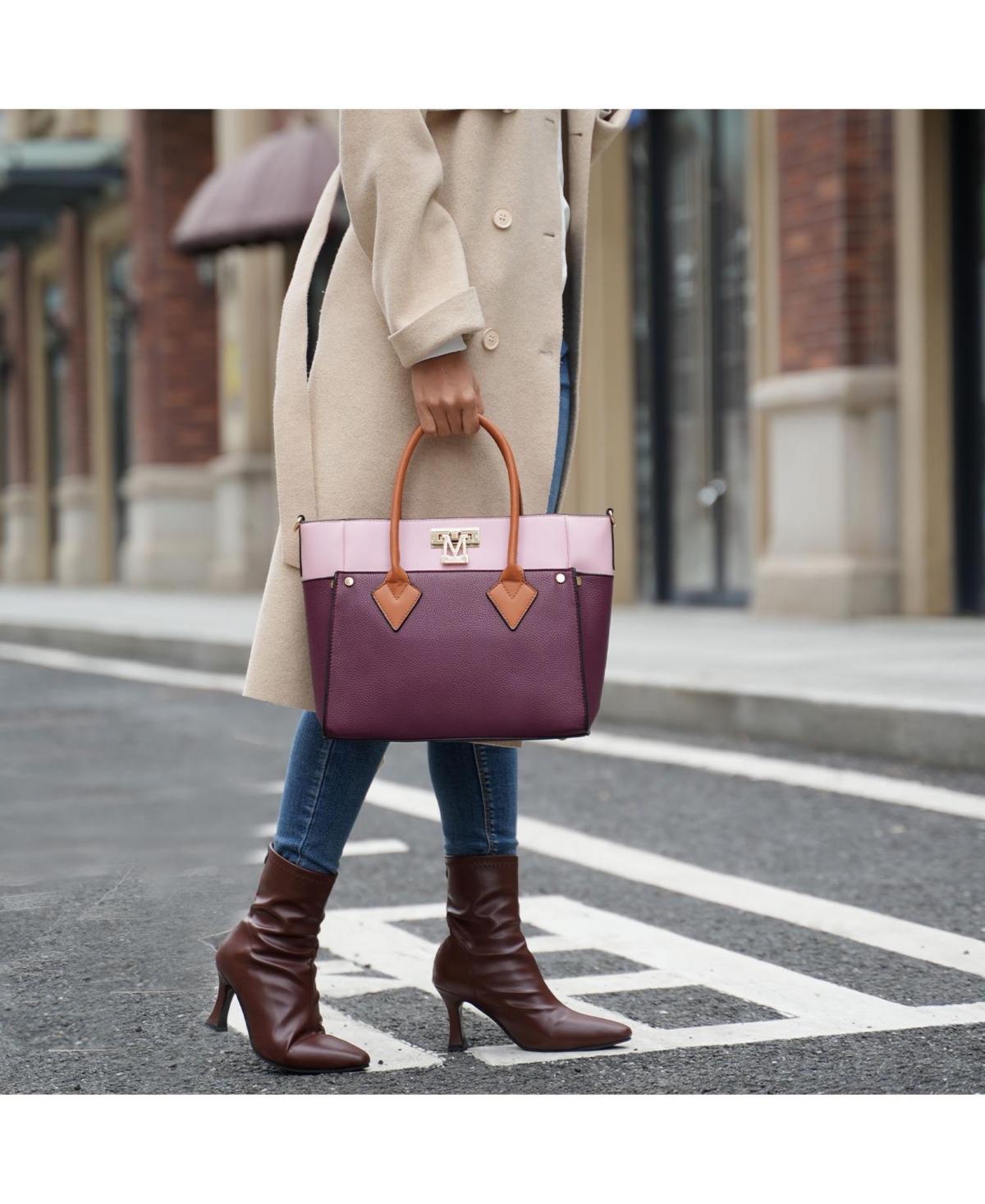 Mkf Collection Brynlee Color-Block Tote Bag by Mia K