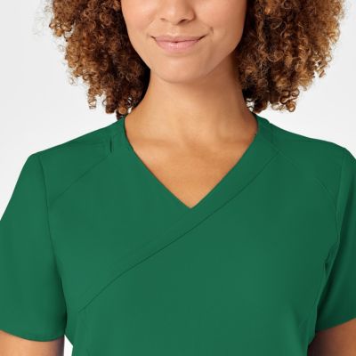 Wink Women's W123 Mock Wrap Scrub Top