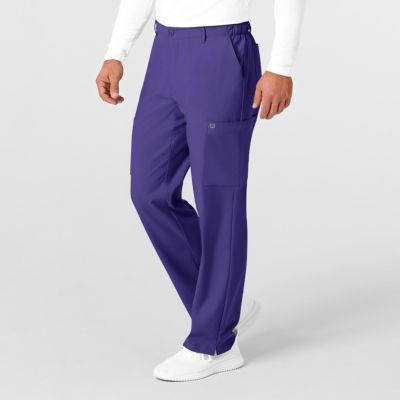 Men's W123 Flat Front Cargo Scrub Pant