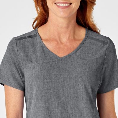 RENEW Women's Mock Wrap Scrub Top