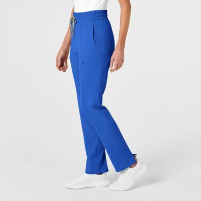 Plus Size RENEW High Waist Slim Leg Scrub Pant