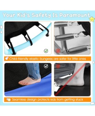 48 Inch Toddler Trampoline with Safety Enclosure Net