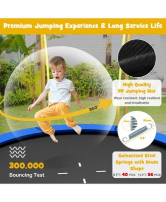 10 Feet Unique Flower Shape Trampoline with Galvanized Steel Frame