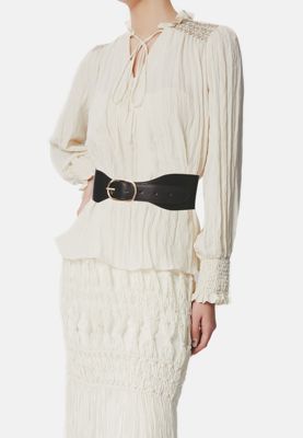 Women's Wide Belt Loop Center Buckle Victoria Hyde Heather