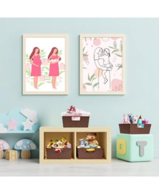 3-Pack Storage Basket Set - Mesh Hand-Woven, Stackable Baskets for Shelves, Closets, Bathroom and More