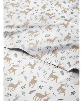 Christmas 4 Piece Microfiber Sheet Set (Queen / Trees 2)