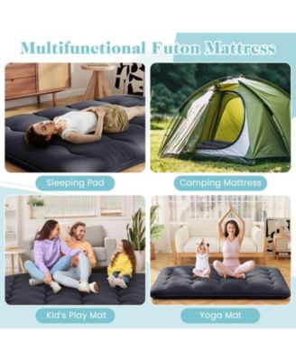Futon Mattress with Washable Cover and Foldable Mat-Queen Size