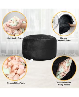 4 Foot Bean Bag Chair,Memory Foam Big Bean Bag