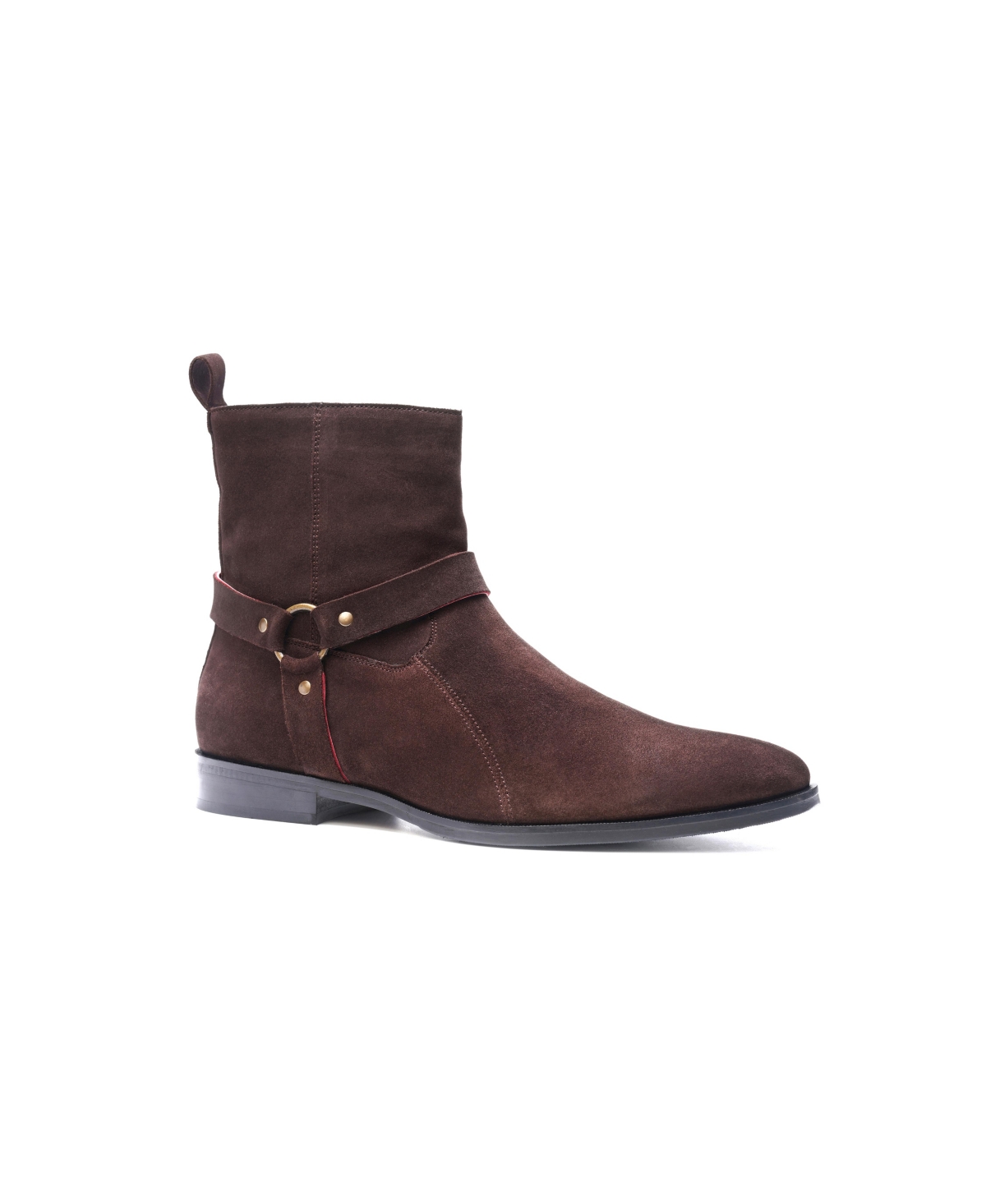 Men's Harley Harness Boots - Brown Suede