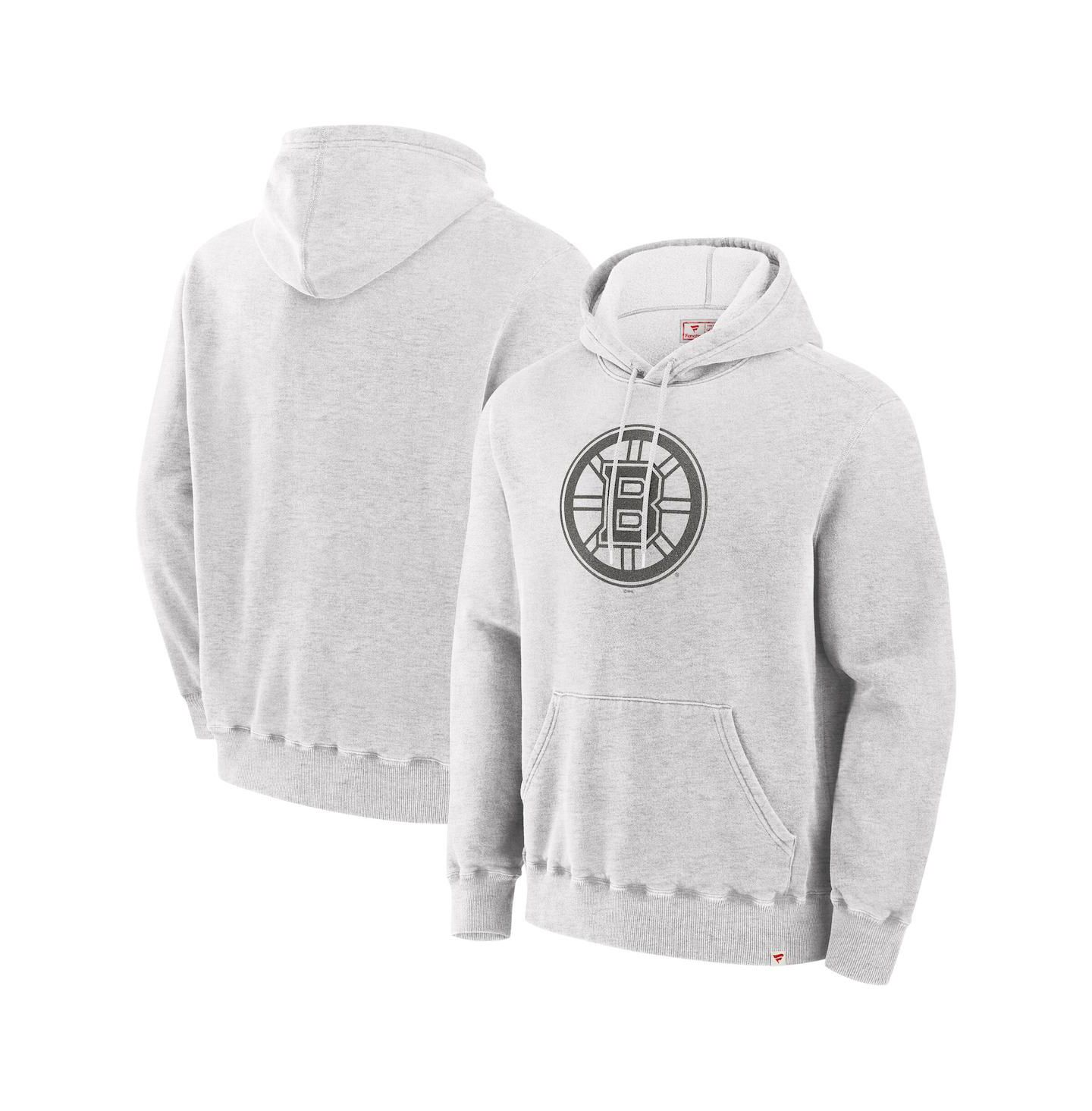 Мужское худи Fanatics Cream Boston Bruins Made in Canada Pullover — фото 1