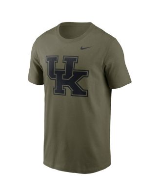 Men's Olive Kentucky Wildcats 2024 Military Appreciation Tonal Logo Performance T-Shirt
