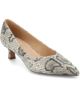 Women's Pammie Pointed Toe Kitten Heel Dress Pumps