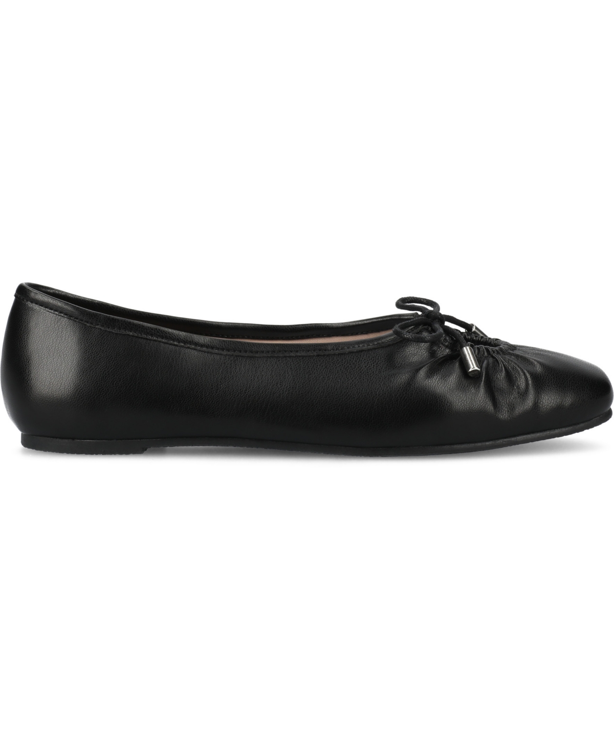 Journee Collection Callee Keyhole Square Toe Flat In Black