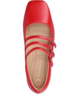Women's Darlin Multi Strap Mary Jane Square Toe Flats
