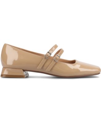 Women's Gredah Square Toe Double Strap Mary Jane Flats