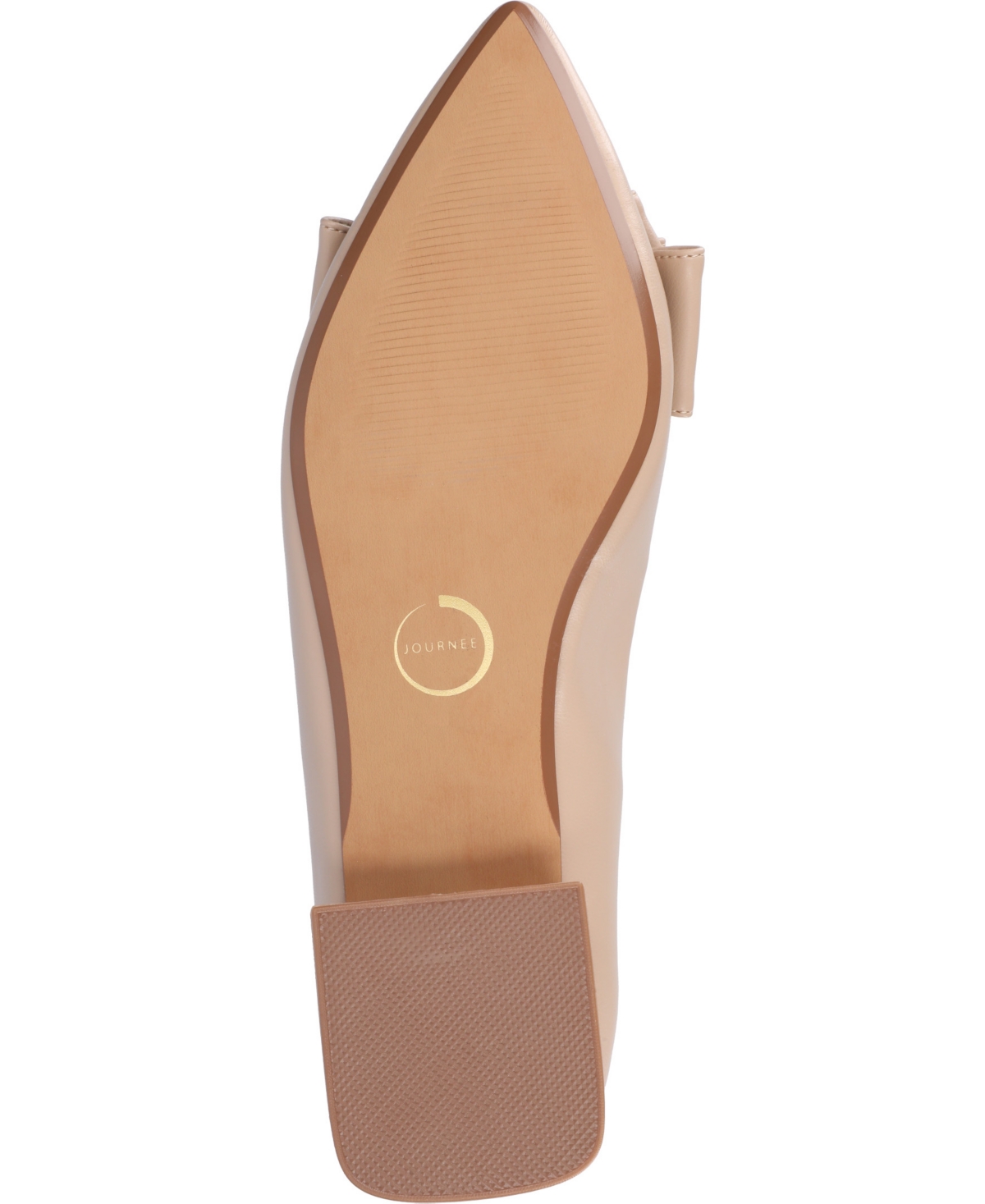 JOURNEE COLLECTION WOMEN'S OPHELIA BOW LOW BLOCK HEEL DRESS FLATS 