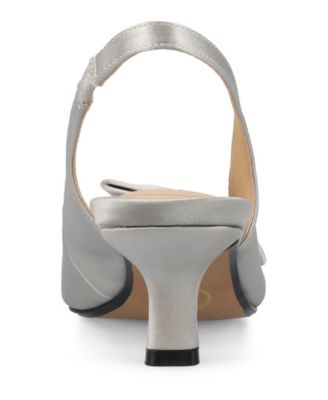 Women's Paloma Bow Kitten Heel Slingback Pumps