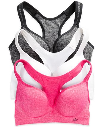 Lily of France Energy Boost Women`s Medium Impact Active Bra, L 