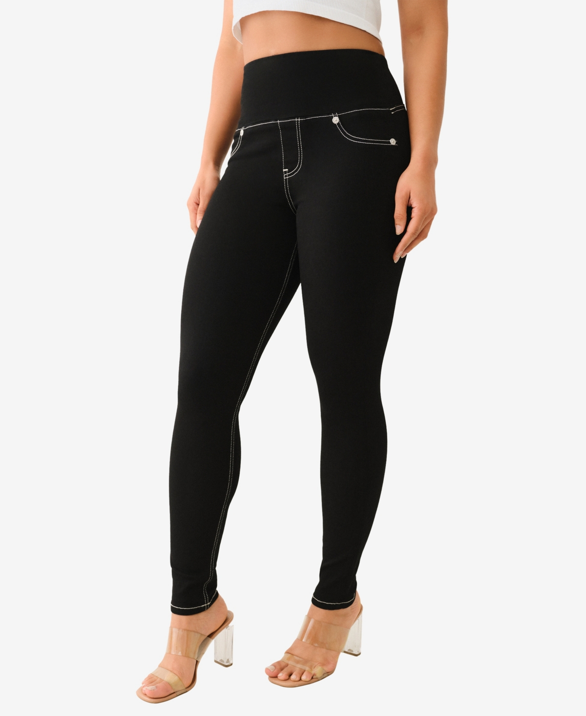 TRUE RELIGION WOMEN'S TRULY SNATCHED JENNIE PULL ON JEANS 