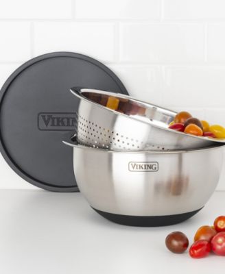 9 Piece Stainless Steel Mixing Bowl Set