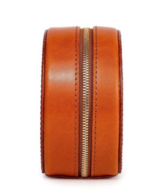 Leather Jewelry Box - Round