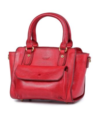 Pansy Small Leather Satchel Bag