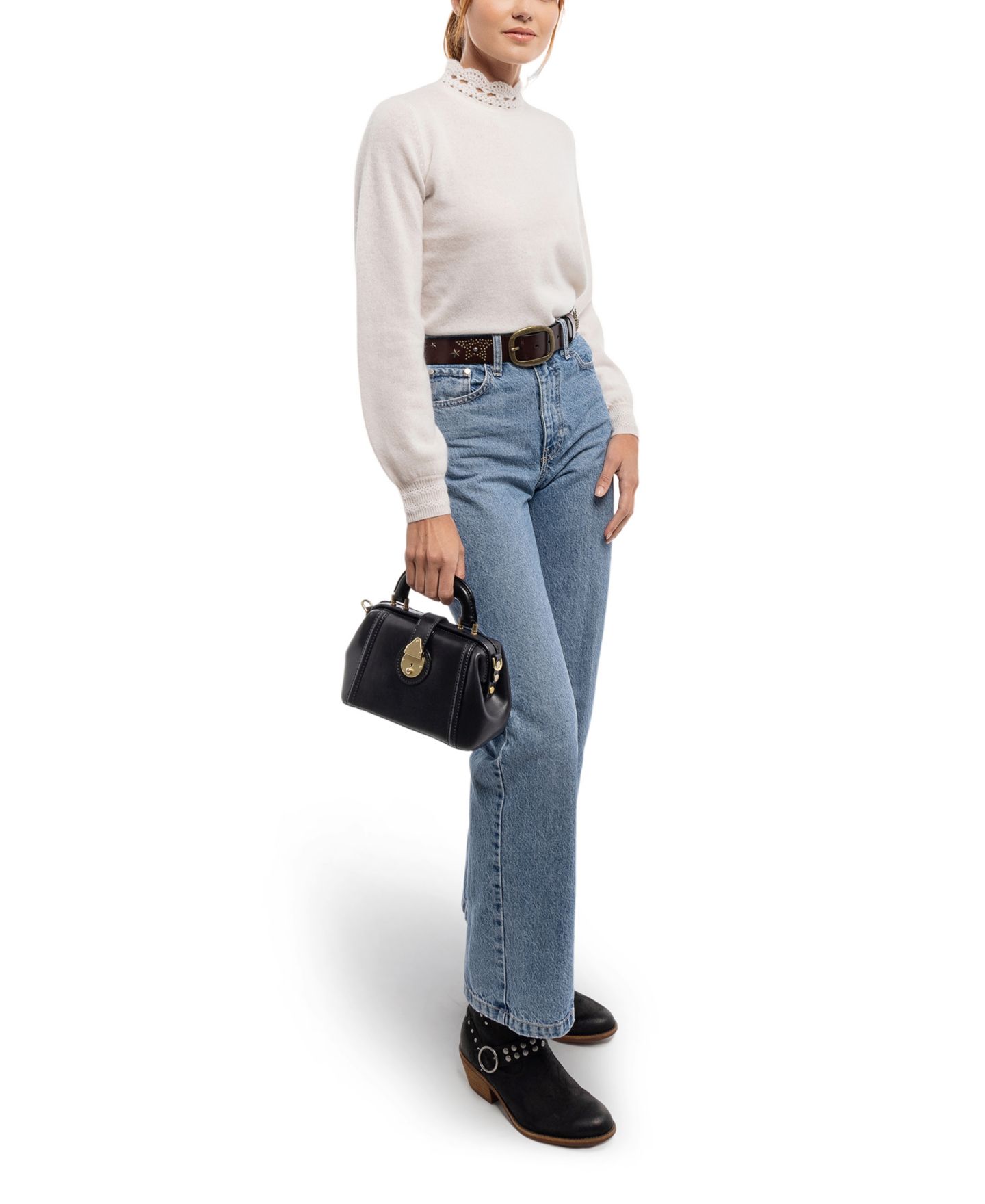 Женская сумка OLD TREND Azalea Mini Doctor Satchel, цвет: Чёрный — фото 7