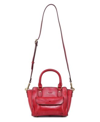 Pansy Small Leather Satchel Bag